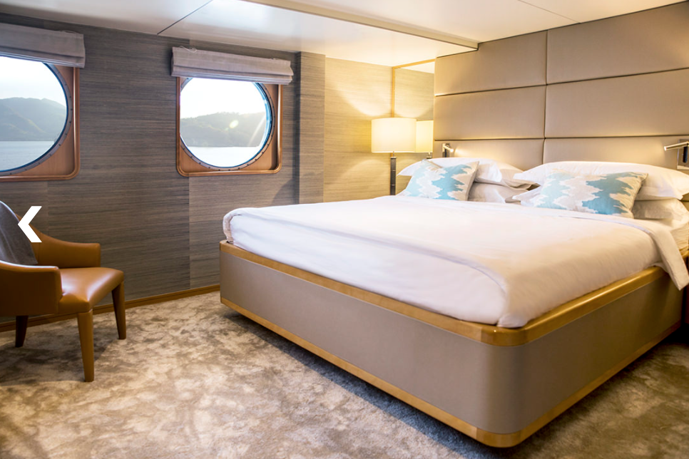 Aqua Blue Liveaboard master cabin - yacht charter indonesia