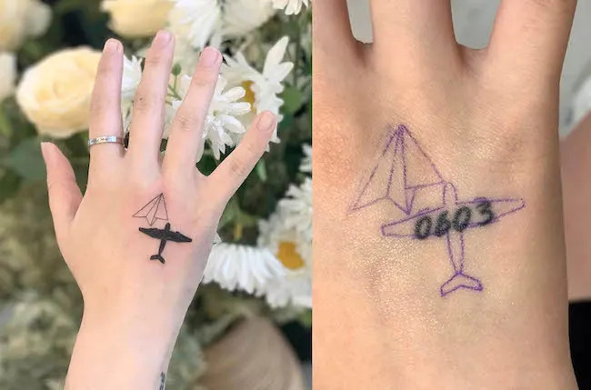 Clever-number-tattoo-cover-up